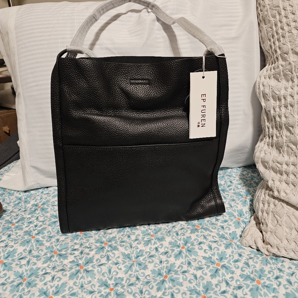 Black Leather Handbag